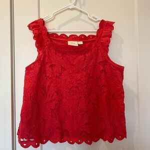 Maeve Lace Sleeveless Top, Large